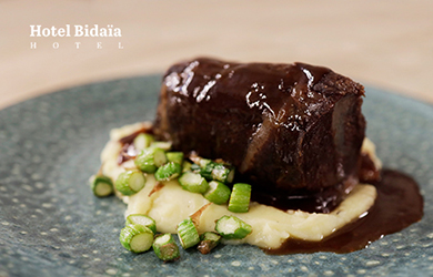 Menú en Bidaia Hotel & Restaurante