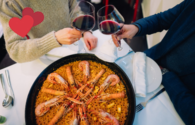 Paella de marisco para 2