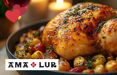 Delicioso menú en Ama Lur Jatetxea