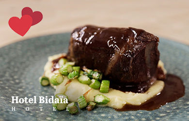 Menú en Bidaia Hotel & Restaurante