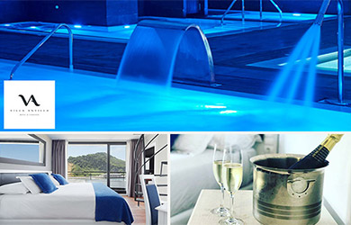 Estancia de 1 noche con desayuno, media pensión, 2 tratamientos y